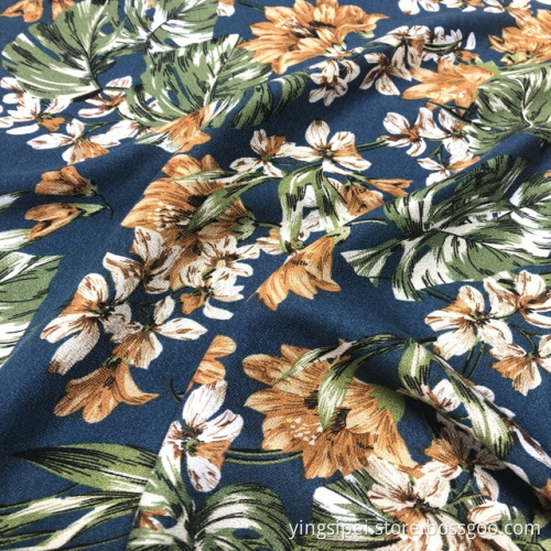 100% Viskose Moos Crepe Druckstoffe